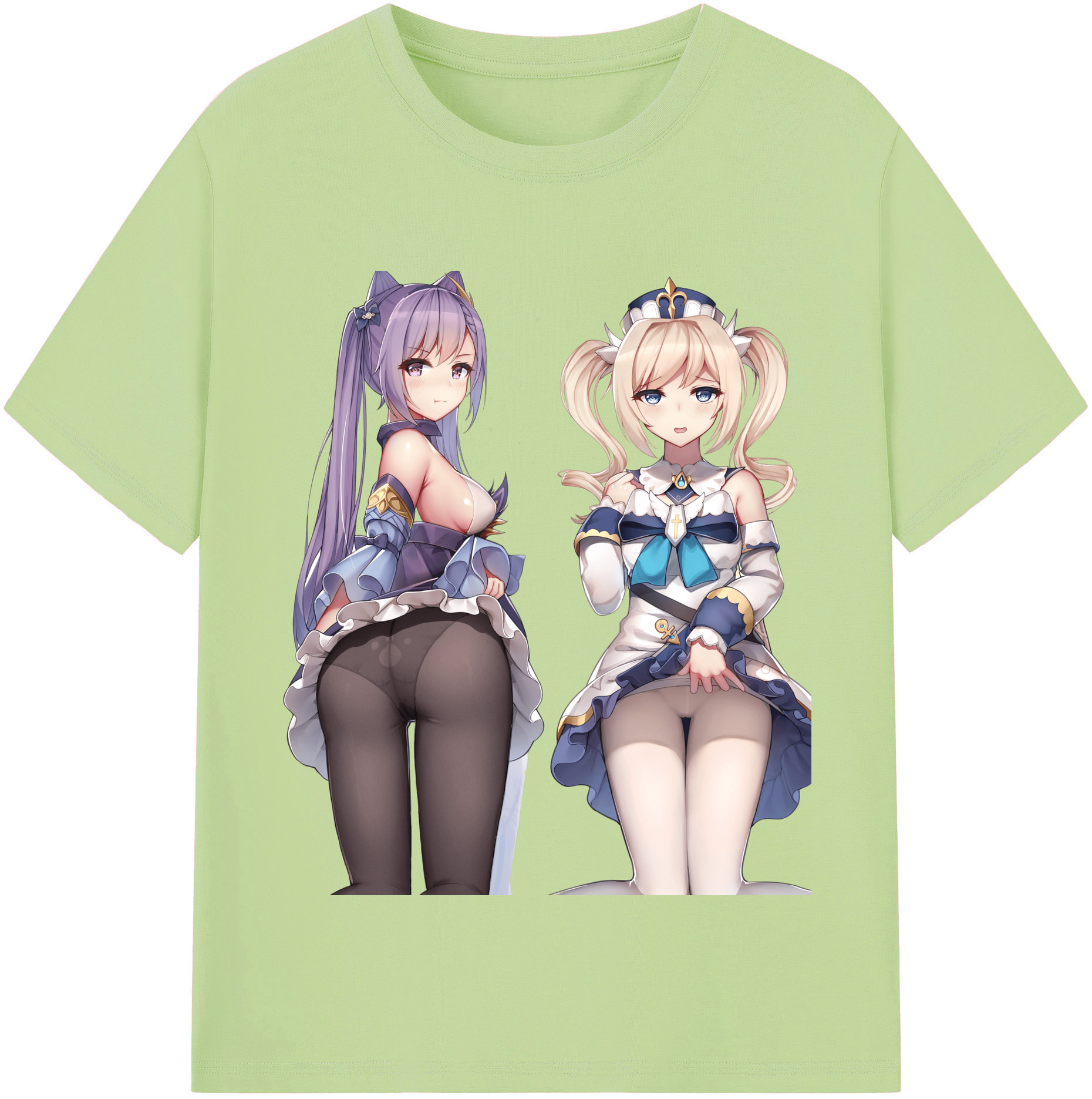 げんし神 刻晴 こくせい genshin Kokusei 綿100％半袖Tシャツ（フロントプリント）